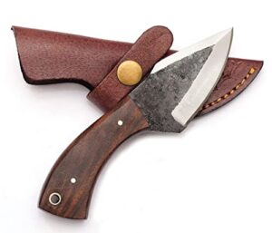 sky knives handmade fixed blade high carbon steel, hunting knives, bushcraft edc survival and pocket knife for men with sheath.