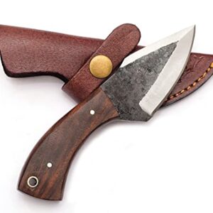 Sky Knives Handmade Fixed Blade High Carbon Steel, Hunting Knives, Bushcraft EDC Survival and Pocket Knife For Men With Sheath.