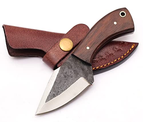 Sky Knives Handmade Fixed Blade High Carbon Steel, Hunting Knives, Bushcraft EDC Survival and Pocket Knife For Men With Sheath.