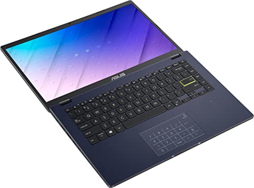 ASUS 2022 14" Thin Light Business Student Laptop Computer, Intel Celeron N4020 Processor, 4GB DDR4 RAM, 320 GB Storage, 12Hours Battery, Webcam, Zoom Meeting, Win11 + 1 Year Office 365, Black