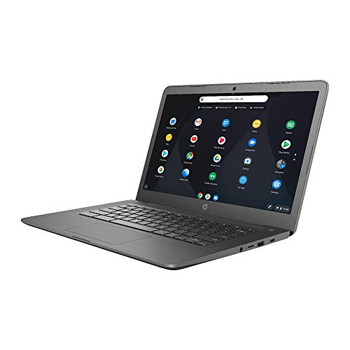 2022 HP Chromebook 14" HD Touchscreen Laptop Computer, Intel Celeron N3350 Dual-core Processor, 4GB RAM, 32GB eMMC, HD Webcam, Intel HD Graphics 500, USB-C, Chrome OS, Gray, 32GB SnowBell USB Card