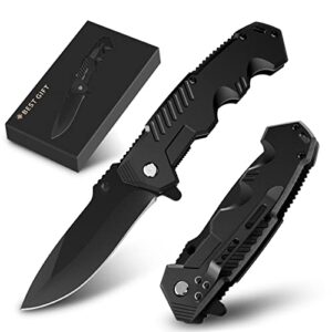Gifts for Fathers Day Dad Men Him Grandpa from Daughter and Son - Birthday Gifts for Husband Boyfriend, Personalized Pocket Folding Knife with clip for EDC Outdoor Camping Hunting, Tactical, Survival