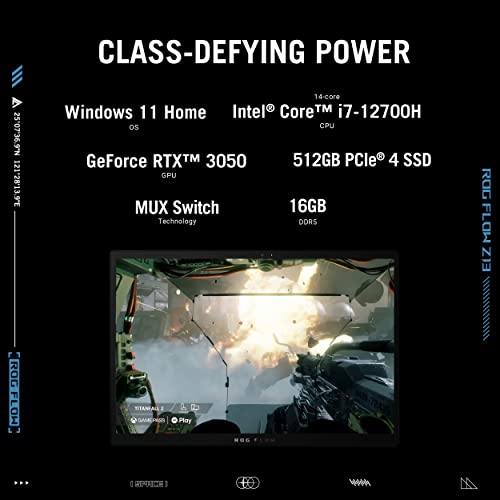 ASUS ROG Flow Z13 (2022) Gaming Laptop Tablet, 13.4” 120Hz FHD+ Display, NVIDIA GeForce RTX 3050, Intel Core i7-12700H, 16GB LPDDR5, 512GB PCIe SSD, Free Bundle Detachable RGB Keyboard, GZ301ZC-PS73