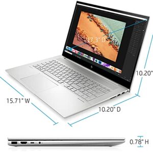 HP 2023 Envy Laptop 17.3" FHD IPS Touchscreen 12th Intel i7-1255U NVIDIA Geforce MX550 Graphics 32GB DDR4 2TB NVMe SSD WiFi 6E HDMI Thunderbolt4 Backlit KB Fingerprint Windows 10 Home w/ RE USB