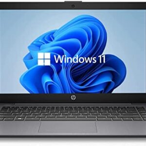 Newest HP 14" HD Laptop, Windows 11, Intel Celeron Dual-Core Processor Up to 2.60GHz, 4GB RAM, 64GB SSD, Webcam, Dale Pink(Renewed) (Dale Black)