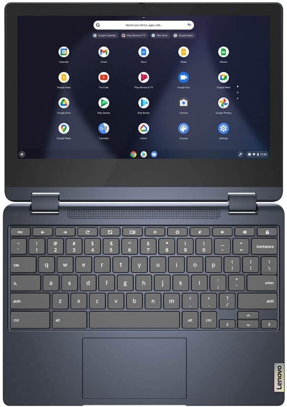 Lenovo 2022 Flex 3 Touchscreen Chromebook, 2-in-1 11.6" HD for Business and Student Laptop, MT8183 CPU, 4GB LPDDR3, 64GB eMMC, Webcam, Blue, Chrome OS, 32GB USB Card