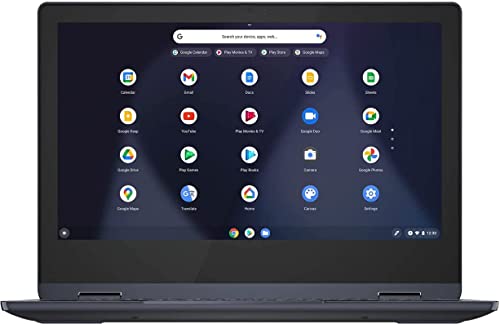 Lenovo 2022 Flex 3 Touchscreen Chromebook, 2-in-1 11.6" HD for Business and Student Laptop, MT8183 CPU, 4GB LPDDR3, 64GB eMMC, Webcam, Blue, Chrome OS, 32GB USB Card