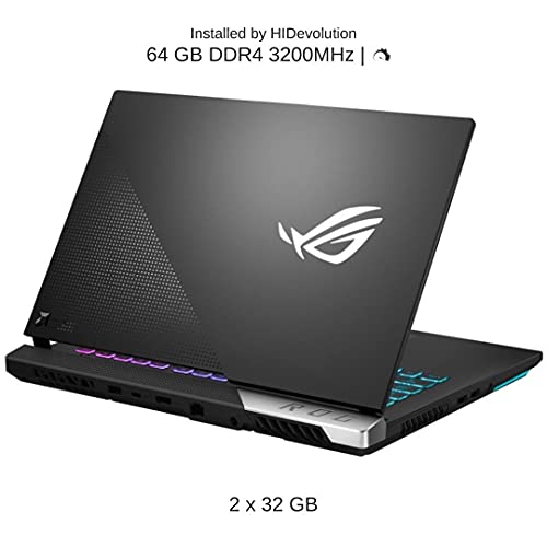 [2022] HIDevolution ASUS ROG Strix G15 Advantage Edition G513QY 15.6" QHD 165Hz, 3.3 GHz Ryzen 9 5980HX, Radeon RX 6800M, 64 GB 3200MHz RAM, 2 TB PCIe SSD