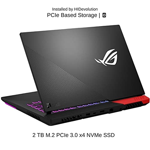 [2022] HIDevolution ASUS ROG Strix G15 Advantage Edition G513QY 15.6" QHD 165Hz, 3.3 GHz Ryzen 9 5980HX, Radeon RX 6800M, 64 GB 3200MHz RAM, 2 TB PCIe SSD