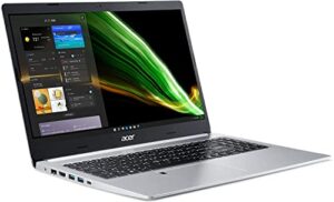 2022 acer aspire 5 laptop | 15.6inch fhd ips display amd 4-core ryzen 3 3350u radeon vega 6 graphics 8gb ram 256gb ssd wifi ax rj45 bt hdmi backlit fingerprint windows 11 pro, silver, (a515-46-r3ub)