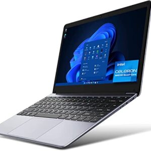 CHUWI HeroBook Pro 14.1'' Laptop, 8GB RAM 256GB SSD, Windows 11 Laptop, 1TB SSD Expand, Intel Celeron N4020(up to 2.8GHz), 2K FHD IPS Display, Ultra Slim, Mini-HDMI, 5G WiFi, BT4.2, Webcam,TF Card