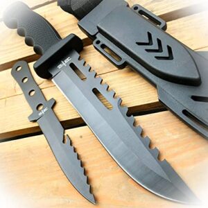 new 12.5″ tactical survival hunting army bowie fixed blade w/ knife new camping outdoor pro tactical elite knife blda-0666