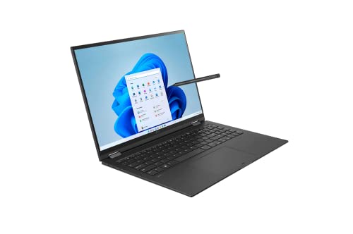 LG 2022 Newest Gram 16" 2-in-1 Touchscreen Laptop, 12 Cores Intel Evo Platform i7-1260P (>i7-1195G7), WQXGA IPS DCI-P3 99%, Wi-Fi 6E, DTS X Ultra, Backlit KB, 16GB LPDDR5, 1TB SSD, w/Stylus Pen