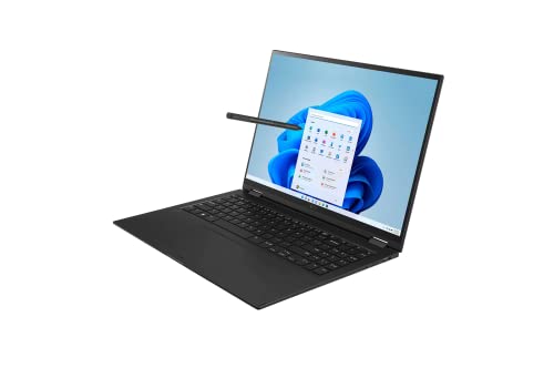 LG 2022 Newest Gram 16" 2-in-1 Touchscreen Laptop, 12 Cores Intel Evo Platform i7-1260P (>i7-1195G7), WQXGA IPS DCI-P3 99%, Wi-Fi 6E, DTS X Ultra, Backlit KB, 16GB LPDDR5, 1TB SSD, w/Stylus Pen