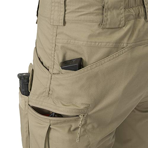 Helikon-Tex Urban (UTK) Tactical Shorts for Men - Lightweight & Breathable Cargo Shorts for Tactical, Military, Police, Hiking, & Hunting (Shadow Grey Polycotton Ripstop W38, L11)