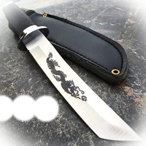 new 9″ samurai katana style dragon tanto short sword hunting knife dagger ninja new camping outdoor pro tactical elite knife blda-0573