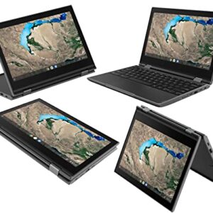 Lenovo 300e 11.6" 2-in-1 Touchscreen Chromebook (Intel N4020, 4GB RAM, 32GB Storage, Stylus, Webcam), Ruggedized & Water Resistant, Flip Convertible Home & Education Laptop, IST Pen, Chrome OS