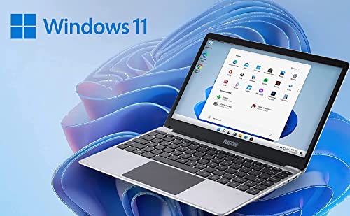 Fusion5 14.1" Full HD Windows 11 Laptop - 128GB Storage, 4GB RAM, T90B+ Pro Model Lapbook, N4120 Intel Quad Core CPU, 5GHz WiFi (Dual-Band WiFi) 2X WiFi speeds, USB 3.0, Supports M.2 SATA SSD (128GB)