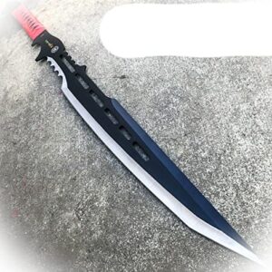 new 28″ zombie tactical survival full tang machete sword fixed blade hunting knife camping outdoor pro tactical elite knife blda-0968