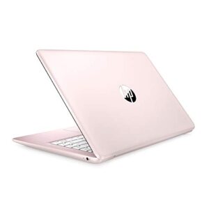 2021 Newest HP 14 inch Thin Light HD Laptop Computer, Intel Celeron N4000 up to 2.6 GHz, 4GB DDR4, 64GB eMMC, WiFi , Webcam, 1-Year Office 365, Up 11 Hours, Windows 10 S, Pink + MarxsolCables