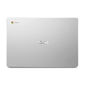 ASUS Chromebook C523, 15.6" FHD NanoEdge-Display with 180 Degree-Hinge, Intel Celeron N3350-Processor, 4GB LPDDR4-RAM, 64GB Storage, Chrome OS, Silver, Laptop-Sleeve Protector, C523NA-IH44F