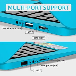 Monitech 10.1” Mini Laptop, 2GB RAM and 32GB SSD Netbook, Small Laptop with USB 3.0, Full HD IPS Display Pink Laptop Computer, Dual Core Lightweight Laptop, Ultra Thin Notebook Computer Windows 10