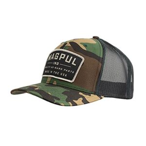 Magpul mens Magpul Snap Back Baseball Cap, One Size Fits Most Go Bang Trucker Hat Woodland Camo, Woodland Camo, One Size US