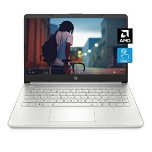 HP 14 Laptop, AMD 3020e, 4 GB RAM, 64 GB eMMC Storage, 14-inch HD Touchscreen, Windows 10 Home in S Mode, Long Battery Life, Microsoft 365, (14-fq0080nr, 2020)