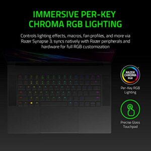 Razer Blade 15 Advanced Gaming Laptop 2020: Intel Core i7-10875H 8-Core, NVIDIA GeForce RTX 2070 Super Max-Q, 15.6” FHD 300Hz, 16GB RAM, 512GB SSD, CNC Aluminum, Chroma RGB Lighting, Thunderbolt 3