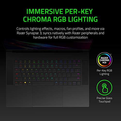 Razer Blade 15 Advanced Gaming Laptop 2020: Intel Core i7-10875H 8-Core, NVIDIA GeForce RTX 2070 Super Max-Q, 15.6” FHD 300Hz, 16GB RAM, 512GB SSD, CNC Aluminum, Chroma RGB Lighting, Thunderbolt 3