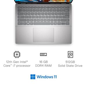 Dell Inspiron 14 5420 14 inch Student Laptop - 2.2K Display, Intel Core i7-1255U, 16GB DDR4 RAM, 512GB SSD, NVIDIA GeForce MX570, HDMI, USB-C, Bluetooth, Wi-Fi 6, Windows 11 Pro - Silver
