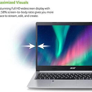 Acer 2022 Newest Aspire 5 Slim 15.6" FHD IPS Laptop, AMD Quad-Core Ryzen 3 3350U(Up to 3.5GHz,Beat i5-7200U), 12GB DDR4 RAM, 256GB SSD, WiFi 6, Backlit Keyboard, Fingerprint, HDMI, Windows 11+JVQ MP