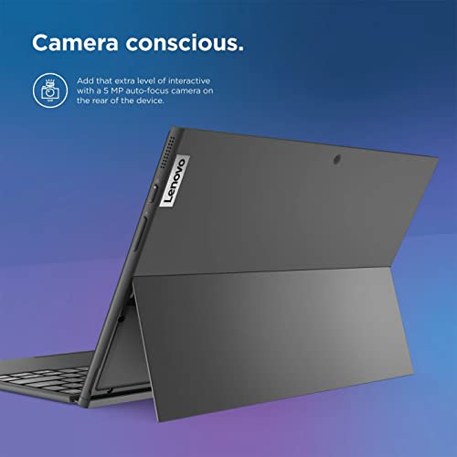 Lenovo Ideapad Duet 3i 10.3" FHD Touchscreen Laptop, Intel Celeron N4020, 4GB RAM, 64GB eMMC Storage, 5MP Webcam, Graphite Gray, Windows 11, 128GB Snowbell USB Card