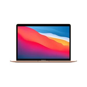 late 2020 apple macbook air with apple m1 chip (13 inch, 8gb ram, 256gb ssd) gold (renewed)