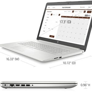 HP 2022 Pavilion 17 Laptop, 17.3In HD+ Anti-Glare Display, 11th Gen Intel Core i3-1115G4, 8GB RAM, 256 GB PCIe SSD, Wireless-AC, Windows 11, Silver (Lasted Model), 17-30.99 inches (Renewed)