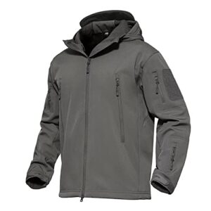 magcomsen mens jacket winter coats for men waterproof jacket fleece snowboarding jacket casual outdoor soft shell jackets rain jacket tactical jacket