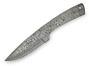 custom handmade damascus steel skinner knife blank blade for knife making hb 26