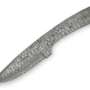 Custom Handmade Damascus Steel Skinner Knife Blank Blade for Knife Making HB 26