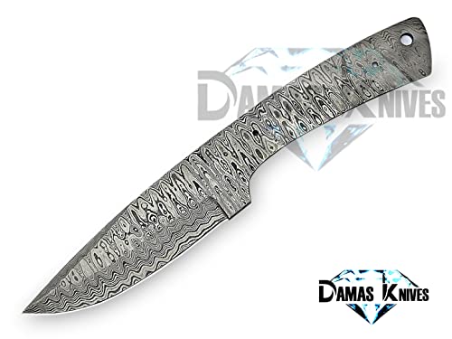 Custom Handmade Damascus Steel Skinner Knife Blank Blade for Knife Making HB 26