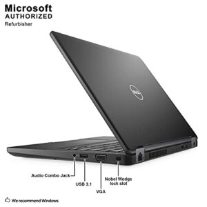 Dell Latitude 5480 | 14 inch Business Laptop | Intel i5-6300U | 8GB DDR4 | 256GB SSD | Backlit Keyboard | Win 10 Pro (Renewed)