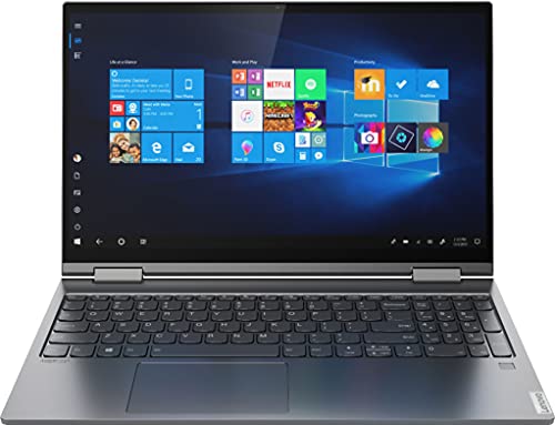 2021 Newest Lenovo Yoga C740 2-in-1 15.6" Touch Screen Laptop, Intel Quad-Core i5-10210U, 8GB DDR4, 512GB SSD + 32GB Optane, Backlit Keyboard, Fingerprint Reader, Windows 10, GCube 64GB Micro SD Card