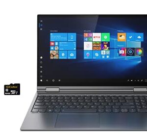 2021 Newest Lenovo Yoga C740 2-in-1 15.6" Touch Screen Laptop, Intel Quad-Core i5-10210U, 8GB DDR4, 512GB SSD + 32GB Optane, Backlit Keyboard, Fingerprint Reader, Windows 10, GCube 64GB Micro SD Card