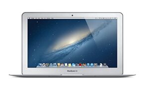 apple macbook air md711ll/b 11.6in widescreen hd laptop, intel dual-core i5 up to 2.7ghz, 4gb ram, 128gb ssd, hd camera, usb 3.0, 802.11ac, mac os x (renewed)