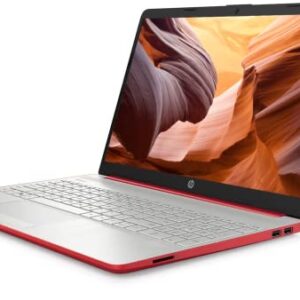 HP 2023 15'' HD IPS Laptop, Windows 11, Intel Pentium 4-Core Processor Up to 2.70GHz, 8GB RAM, 128GB SSD, HDMI, Super-Fast 6th Gen WiFi, Dale Red (Renewed)