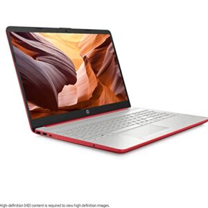 HP 2023 15'' HD IPS Laptop, Windows 11, Intel Pentium 4-Core Processor Up to 2.70GHz, 8GB RAM, 128GB SSD, HDMI, Super-Fast 6th Gen WiFi, Dale Red (Renewed)