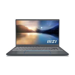 msi prestige 14 evo thin and performance driven laptop: 14″ fhd 1080p, intel core i7-1185g7, intel iris xe, 32gb, 1tb ssd, thunderbolt 4, win10, carbon gray (a11m-614)