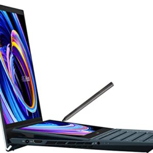 ASUS Zenbook Pro Duo 15 OLED Home & Business Laptop (Intel i9-12900H 14-Core, 32GB LPDDR5 4800MHz RAM, 1TB SSD, GeForce RTX 3060, 15.6" 60Hz Touch 4K Ultra HD (3840x2160), Win 11 Pro) (Renewed)