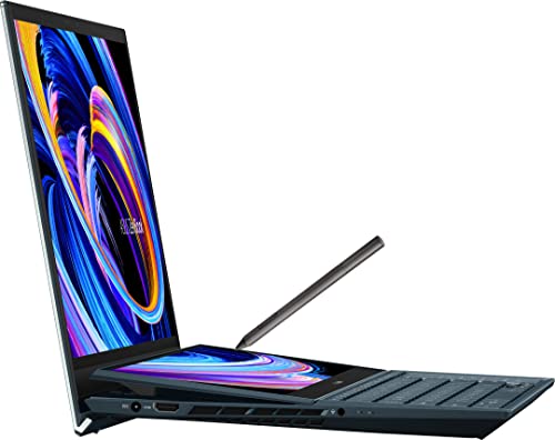 ASUS Zenbook Pro Duo 15 OLED Home & Business Laptop (Intel i9-12900H 14-Core, 32GB LPDDR5 4800MHz RAM, 1TB SSD, GeForce RTX 3060, 15.6" 60Hz Touch 4K Ultra HD (3840x2160), Win 11 Pro) (Renewed)