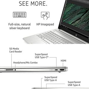 HP [Windows 11 Pro] Newest 15t Business Laptop, 15.6’’ Full HD Touchscreen, Intel Core i7-1165G7 Processor, Backlit KB, FP Reader, Wi-Fi 6, Webcam, HDMI, Silver (32GB RAM | 1TB PCIe SSD)