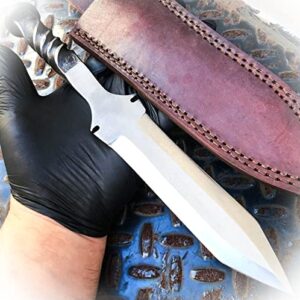 new custom hand forged railroad carbon steel hunting knife fixed blade dagger camping outdoor pro tactical elite knife blda-0931